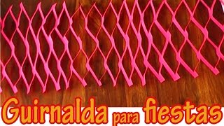 Adorno colgante para fiestas 4  Guirnalda  Manualidades para todos [upl. by Shult]