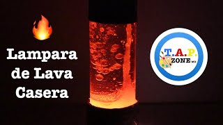 Como hacer una lampara de lava casera  TAP ZONE Mx [upl. by Arriaes]