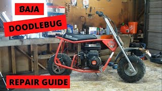 Baja Doodlebug 97cc 28HP Repair guide [upl. by Ailahs437]