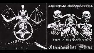 Satanic Warmaster  Clandestine Blaze FULL SPLIT [upl. by Atenahs]