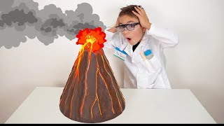 COMMENT FAIRE UN VOLCAN  Expérience Scientifique DIY [upl. by Hershell]