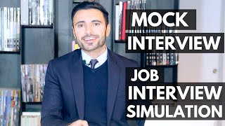 Job Interview Simulation and Training  Mock Interview [upl. by Abijah]