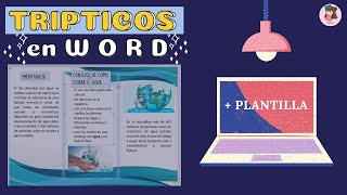 ✨💻 COMO HACER UN TRIPTICO EN WORD 2021 [upl. by Ahsinyd342]