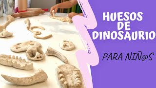 🦴 Como hacer HUESOS de DINOSAURIO 🦕 Excavación Paleontológica [upl. by Refinnaj248]