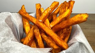 Crispy Sweet Potato Fries  Baked Vs Fried  How To Recipe [upl. by Atsirk]