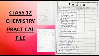 Class 12 Chemistry Practical File  With Readings From OLABS  Latest Syllabus 20202021 [upl. by Eahsram896]