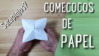 COMO HACER UN COMECOCOS SACAPIOJOS DE PAPEL [upl. by Bunow]