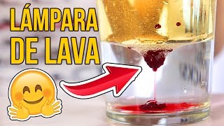 Cómo hacer una LÁMPARA DE LAVA Experimentos Caseros [upl. by Azmah572]