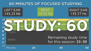 60 Minutes of Focused Studying The Best Binaural Beats [upl. by Ludvig]