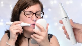 Braun Face Facial Epilator and Cleansing Brush Review amp Demo  CORRIE V [upl. by Ailedo]