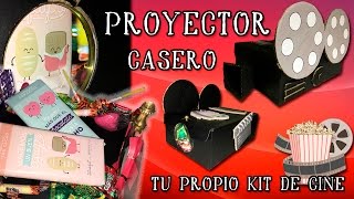 PROYECTOR CASERO DE CINE 🎬 PARA SMARTPHONE CON CARTÓN [upl. by Ahsiekim65]