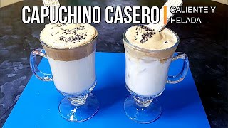 CAPUCHINO CASERO caliente y frio [upl. by Gittle340]