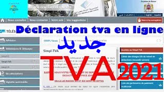 Declaration TVA Mode EDI MAROC 2021 [upl. by Aidaas]