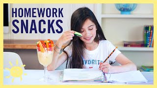 EAT  5 Homework Snacks Kids Can Make [upl. by Eneleahcim]